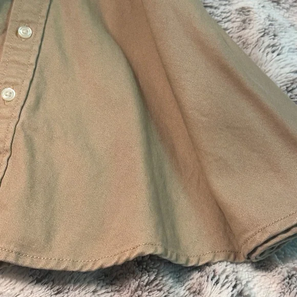 Ralph Lauren Tan Button-Up Dress with Belt - Picture 5 of 9